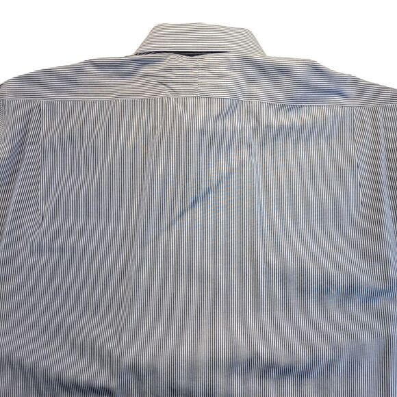 Burberry London Mens Long Sleeve Button Front Striped Shirt Size 15.5 - 34 USA - Picture 4 of 11
